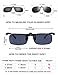VEGOOS Polarized Clip on Sunglasses for Men Women Flip up Sunglasses Over Prescription Glasses with Case (L)