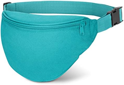Shop Again Waist Bag, Adjustable Waist 2 Zipper Men Women Travel Running Fanny Pack Bag