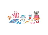NEW! Woodzeez Beach Mini Playset 19 Pcs - New Collectible 2016 from Woodzeez