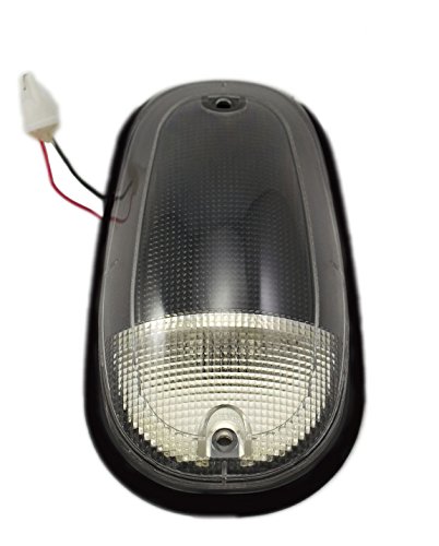 03-16 Dodge Ram 2500 3500 Dually Cab Roof Lights Markers 5 Piece pc COVERS with BASE Kit in CLEAR CRL 264146CL (with Built-in LED Amber Bulbs) 03 04 05 06 07 08 09 2003 2004 2005 2006 2007 2008 2009 2010 2011 2012 2013 2014