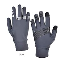 Meiyiu Woman Man Outdoor Warm Gloves Winter Sports Cycling Football Skid Windproof Waterproof Touch Screen Fleece Gloves Riding Equipment Gray L