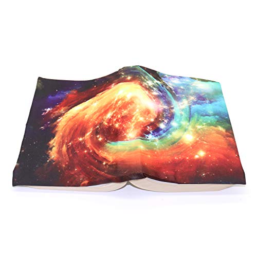 Omitfu 6 Pcs Stretchable Fabric Book Cover Fits Most Hardcover Textbooks up to 9 Inch x 11 Inch Washable Reusable School Book Protector (B) - Thumbnail 3