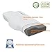TAMPOR Memory Foam Pillow Bamboo Charcoal Contour Pillow with Neck Support, Comes with an Extra Pillow Case, Standard 24”x14”x4.3”