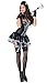 JJ-GOGO Sexy French Maid costume - Women Sexy Maid Body Shaper Costume for Adult