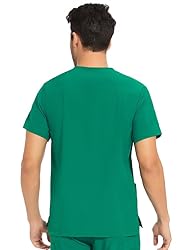 COZYFIT Scrub Top for Men - Stretch V-Neck Scrubs
