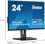 iiyama -B5 24 Inch IPS LCD 1920x1200 WUXGA 5ms Full HD Monitor HA view 16