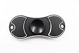 High Speed 1-3 Min Spins ，Fidget Spinner Toy Made of Aluminum-- Perfect For ADD, ADHD, Anxiety, and Autism Adult Children (Black, Regular)