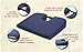 Tush Cush Small Seat Cushion - Small Home Office Car Compu Computer Ergonomic Orthopedic Chair Cushion - Black Velour Fabric