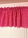 A Vision to Remember Hot Pink Sheer Ruffle Valance Extra Wide Window Treatment