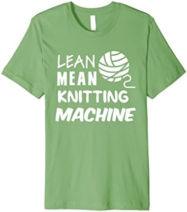 Mens Lean mean knitting machine t-shirt 3XL Grass