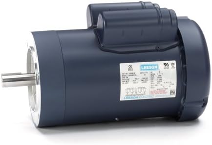 Leeson Electric 120990.00 - General Purpose Motor- Special Voltage - 1 ph, 2 hp, 3000 rpm, 110/220 V, 145TC Frame, Totally Enclosed Fan Cooled Enclosure, 50 Hz, Round Mount
