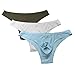 JACK SMITH Mens Briefs Slim Fit Shorts Low Rise Brief, White/Light Blue/Army Green(3-pack), X-Large