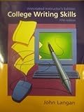 College Writing Skills with Readings, Langan, John, 0072283289