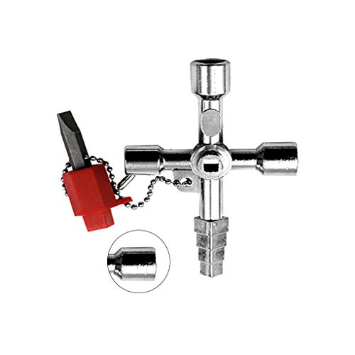 Jiasijieke Multifunction 4 Ways Universal triangular Wrench Key Plumber Keys Electric Meter Cabinets Bleed Radiators