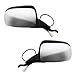 Driver and Passenger Power Side View Mirrors Black & Chrome Replacement for Ford SUV Pickup Truck F7TZ17682BAA F7TZ17683BAB