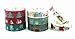 Christmas Washi Tapes 23 Feet 0.6 Inches Wide Box Decorative Masking Tapes Gift Wrapping - 8 Rolls