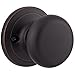 Kwikset Juno Interior Passage Door Knob, Handle For Closet and Hallway Doors, Non-Locking Doorknob in Venetian Bronze, with Microban Protection