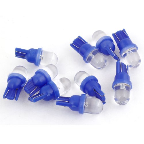 10 x T10 194 W5W Blue LED Car Interior Backup Light Lamp Bulbs DC 12V