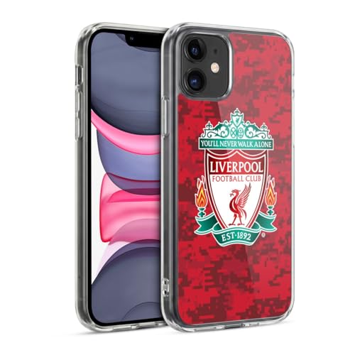 Head Case Designs Officially Licensed Liverpool Football Club Home Red Crest Digital Camouflage Soft Gel Case Compatible With Apple iPhone 11 โ image 1