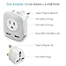 European Adapter, Europe Travel Plug Adapter for UK Ireland Italy France Germany Spain Iceland and More, International Power Adapter with 2 USB and 2 US Outlets to Charge Phone iPad Laptop in EU