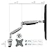 ONKRON Single Monitor Desk Mount for 13-32 Inch Screens up to 19.8 lbs, Gas Spring Monitor Arm for Desk with 75x75 / 100x100 VESA Mount - Full Motion Monitor Mount Arm Swivel Tilt & Rotation (Silver)