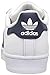 adidas Originals Boys' Superstar Foundation J Sneaker, White/Collegiate Navy/Metallic/Gold, 4.5 M US Big Kid
