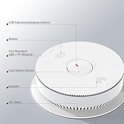 SITERWELL Smoke Detector Carbon Monoxide Detector