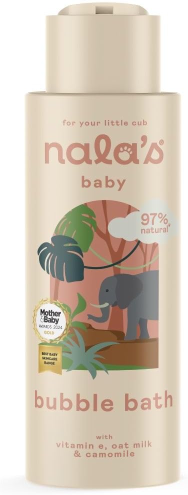 Nala's Baby Bubble Bath 400ml 97% Natural Tear Free Dermatologist Approved