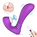 Clitoral Sucking & G-spot Vibrator, Adorime 2 in 1 Oral Sucker Clitoris Vibe with 9 Suction Vibration Modes, Wearable Wireless Control Adult Sex Toy for Women, Waterproof Rechargeable Couple Vibrator