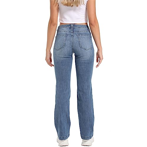 REFULONER WOMEN’S FLARE JEANS HIGH WAISTED JEANS FOR WOMEN STRETCH DENIM PANTS COMFY CLASSIC PANTS BOOTCUT JEANS