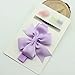 DDU(TM) 1Pc Light Purple- Bowknot Hair Band Headbands Headwear Hair Tie Headwrap for Baby Girl by DDU