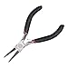 Beadthoven 1Set Round Nose Pliers Jewelry Tools for Memory Wire Looping Wrapping Beading Black Color 12.7cm/5 Inch Long