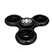 Hyperdictive Aluminium Metal Hand Spinner Fidget Toy:Highly Reflective EDC Fidget Toy For Kids & Adults-Fiddle Toy For Anxiety- Stress Relief Toy-The Coolest ADHD Spinner Toy- Amazing Gift- Black
