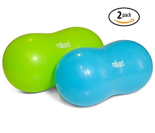 Milliard Anti-Burst Peanut Ball Variety Pack - Approximate Sizes: Green 39x20