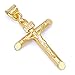 14k Yellow Gold Religious Crucifix Pendant