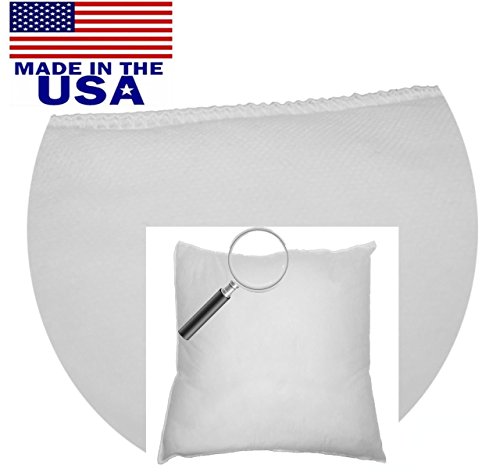 Set Of 4-12 x 12 Premium Hypoallergenic Stuffer Pillow Insert Sham Square Form Polyester, Standard/White -
