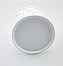 Yueton Hollow Rose Flower Pattern Metal Pen Pencil Pot Cup Holder Desk Container Organizer (White)