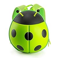 Kiddie Totes 3D Hardshell Ladybug Backpack for Toddlers and Children