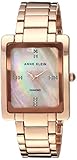 Anne Klein Women's AK/2788RMRG Swarovski Crystal Accented Rose Gold-Tone Bracelet Watch