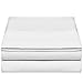 Empyrean Bedding Premium Flat Sheet – “110 GSM” Double Brushed Microfiber Extra Thick and Comfortable Flat Sheets, Luxurious & Soft Hotel Single Top Bed Sheet Hypoallergenic, Full, Silver Gray