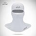 DICKEE White Balaclava Windproof Mask - 7in1 Personal Health Care Cleancool Fabric UV Protection warmer Anti Bacteria (NDM-1, H1N1, MRSA) Deodorization Quick Drying Face Mask, Helmet Liner