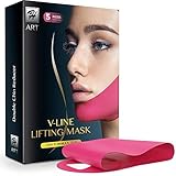 H-Art Chin Up Patch, V line, Double Chin Reducer, Face Lift, Contour Lifting Firming Moisturizing Mask, All Night, Silicone V-Line Lifting Patches - 5 Strips