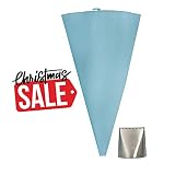 Large Icing Tip Flat & Piping Bag by Up Legacy | Large decorating supply, For Smooth Spreading Of Frosting, Icing And Cream, Reusable Cake Decorating Set, Large Icing Tip, Large Silicone Pastry Bag