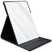 MODESSE Portable Makeup Mirror with Stand & Vegan Leather Cover - Vanity Mirror for Travel, Home, Office - Beauty Gifts for Bridesmaids, Women & Girls (Black)