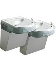 Elkay EZSTL8LC Versatile Cooler Wall Mount Bi-Level ADA Non-Filtered, 8 GPH Light Gray Granite