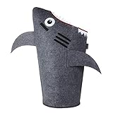 Grey Baby Shark Kids Laundry Basket, Sturdy Baby