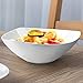 TGLBT 3 Packs Salad Bowls Large Serving Bowl Porcelain,White, Stackable