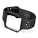 UMTELE Soft Silicone Replacement Strap with Black Frame for Fitbit Blaze Smart Fitness Watch, Small, Anthracite/Black