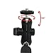 Extendable Camera Shooting Handheld Monopod Tripod Mount Holder for iPhone 5s 5c 5 4s 4 iPod (Black)