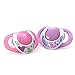 Chicco NaturalFit Deco Orthodontic BPA and LATEX FREE Pacifiers (12+ Months, Pink)